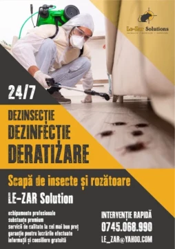 Dezinfectie ,Dezinsectie ,Deratizare